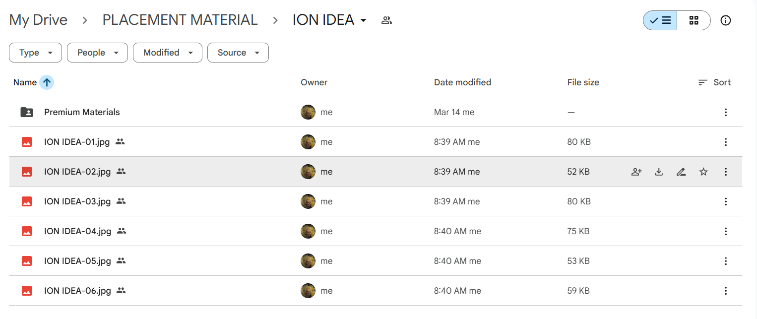 ION Idea Sample Content
