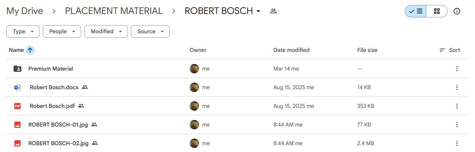 Robert Bosch Sample Content