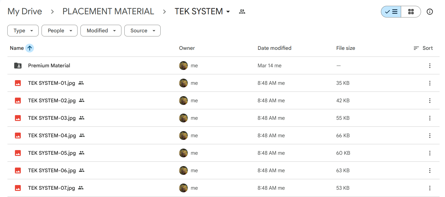 TEK System Sample Content
